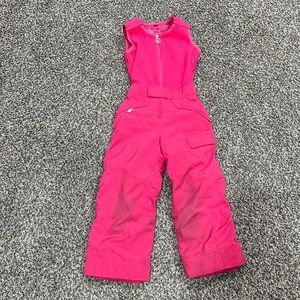 Spyder Kids Pink Snow Bib